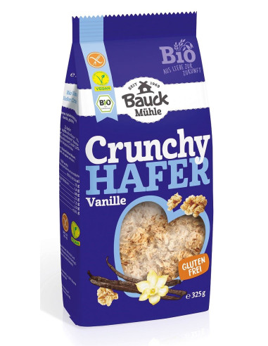 CRUNCHY OWSIANE WANILIOWE BEZGLUTENOWE BIO 325 g - BAUCK MUHLE