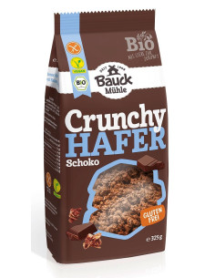 CRUNCHY OWSIANE KAKAOWE BEZGLUTENOWE BIO 325 g - BAUCK MUHLE