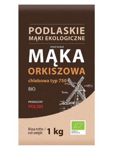 MĄKA ORKISZOWA CHLEBOWA TYP 750 BIO 1 kg - BIO LIFE (MĄKI PODLASKIE)