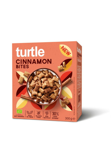 PODUSZKI ZBOŻOWE CYNAMONOWE BEZGLUTENOWE BIO 300 g - TURTLE