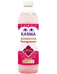 KOMBUCHA Z GRANATEM NISKA ZAWARTOŚĆ CUKRÓW FAIR FOR LIFE DEMETER BIO 500 ml - KARMA KOMBUCHA 2