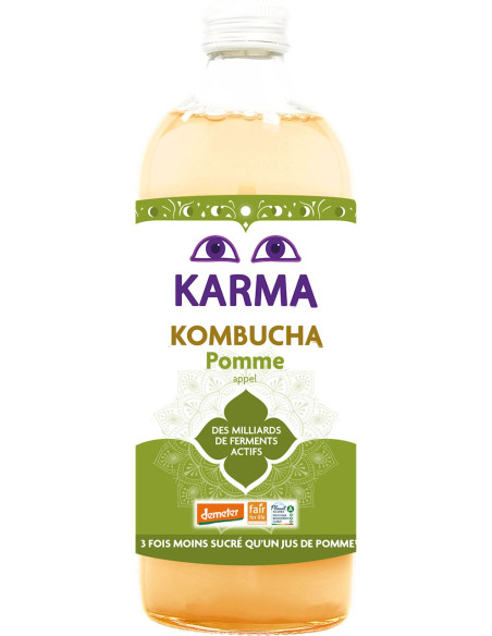 KOMBUCHA Z JABŁKIEM FAIR FOR LIFE DEMETER BIO 1 L - KARMA KOMBUCHA