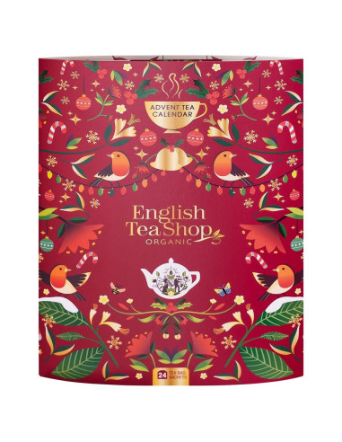 KALENDARZ ADWENTOWY ZESZYT (HERBATY I HERBATKI) BIO (24 x 1,8 g) 43,25 g - ENGLISH TEA SHOP ORGANIC (PRODUKT SEZONOWY)