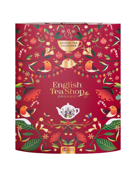 KALENDARZ ADWENTOWY ZESZYT (HERBATY I HERBATKI) BIO (24 x 1,8 g) 43,25 g - ENGLISH TEA SHOP ORGANIC (PRODUKT SEZONOWY)