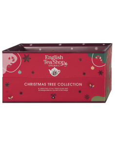 KOLEKCJA HERBATEK BIO NA CHOINKĘ PIRAMIDKI 6 SMAKÓW (6 x 2 g) 12 g - ENGLISH TEA SHOP ORGANIC (PRODUKT SEZONOWY)