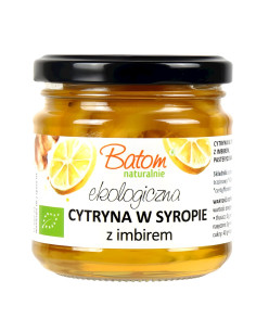 CYTRYNA Z IMBIREM W SYROPIE BIO 220 g (90 g) - BATOM