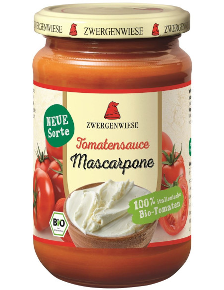 SOS POMIDOROWY Z MASCARPONE BEZGLUTENOWY BIO 340 ml - ZWERGENWIESE