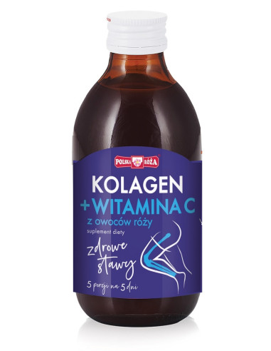 ZDROWE STAWY - KOLAGEN + WITAMINA C Z OWOCÓW RÓŻY 250 ml - POLSKA RÓŻA