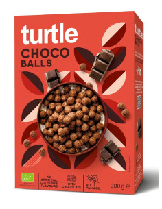 KULKI ZBOŻOWE CZEKOLADOWE BIO 300 g -  TURTLE