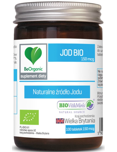 JOD BIO (150 mcg) 100 TABLETEK - BE ORGANIC