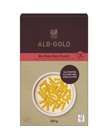MAKARON (KUKURYDZIANO - RYŻOWY) ŚWIDERKI BEZGLUTENOWY BIO 250 g - ALB-GOLD