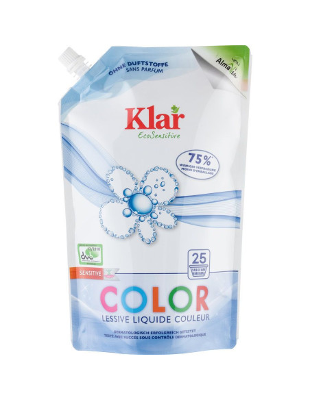 PŁYN DO PRANIA KOLOROWYCH UBRAŃ SENSITIVE ECO 1,5 L (25 PRAŃ) - KLAR