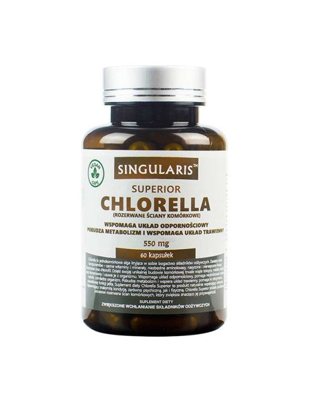 Chlorella Superior 550mg - 60kaps - Singularis