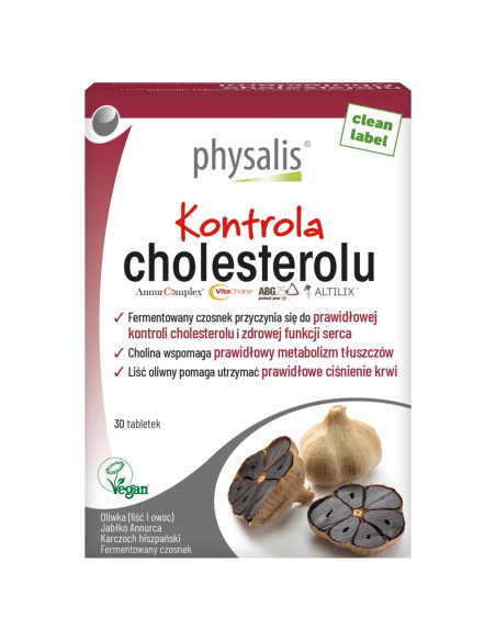 TABLETKI NA KONTROLĘ CHOLESTEROLU 30 szt. - PHYSALIS