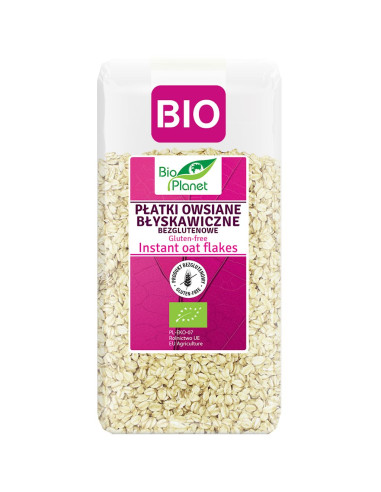 PŁATKI OWSIANE BŁYSKAWICZNE BEZGLUTENOWE BIO 300 g - BIO PLANET