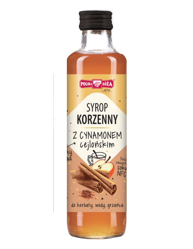 SYROP KORZENNY Z CYNAMONEM 250 ml - POLSKA RÓŻA (PRODUKT SEZONOWY)