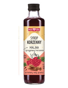 SYROP KORZENNY Z MALINAMI 250 ml - POLSKA RÓŻA