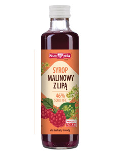 SYROP MALINOWY Z LIPĄ 250 ml - POLSKA RÓŻA