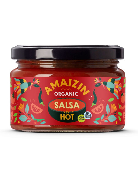 SOS SALSA PIKANTNY BEZGLUTENOWY BIO 260 g - AMAIZIN