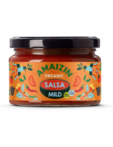 SOS SALSA ŁAGODNY BEZGLUTENOWY BIO 260 g - AMAIZIN