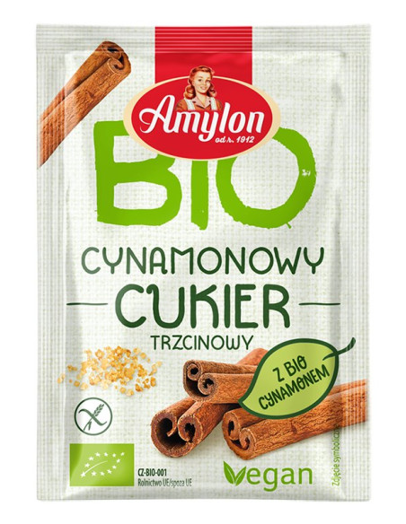 CUKIER CYNAMONOWY BEZGLUTENOWY BIO 20 g - AMYLON