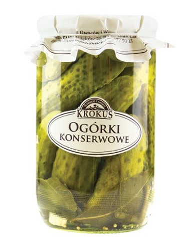 OGÓRKI KONSERWOWE 650 g (320 g) - KROKUS