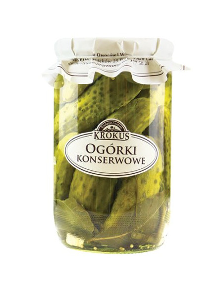 OGÓRKI KONSERWOWE 650 g (320 g) - KROKUS