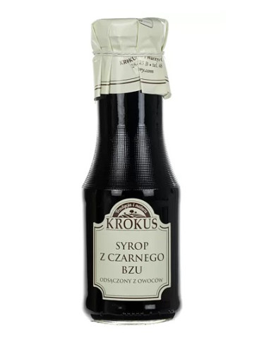 SYROP Z CZARNEGO BZU BEZGLUTENOWY 355 g (280 ml) - KROKUS