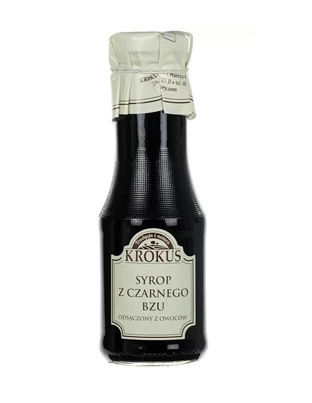 SYROP Z CZARNEGO BZU BEZGLUTENOWY 355 g (280 ml) - KROKUS