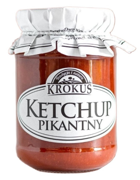 KETCHUP PIKANTNY BEZGLUTENOWY 180 g - KROKUS