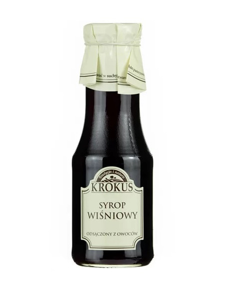 SYROP WIŚNIOWY BEZGLUTENOWY 355 g (280 ml) - KROKUS