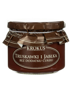 TRUSKAWKI I JABŁKA BEZ DODATKU CUKRÓW 310 g - KROKUS