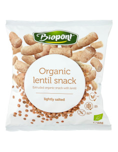 CHRUPKI Z SOCZEWICY DELIKATNIE SOLONE BEZGLUTENOWE BIO 60 g - BIOPONT