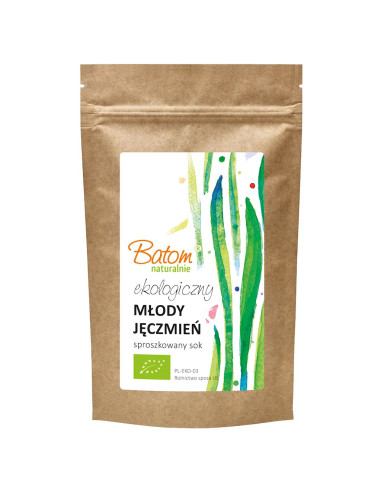 SOK Z MŁODEGO JĘCZMIENIA SPROSZKOWANY BIO 100 g - BATOM