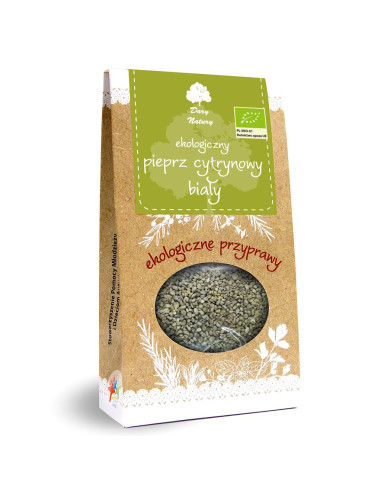 PIEPRZ BIAŁY CYTRYNOWY BIO 50 g - DARY NATURY