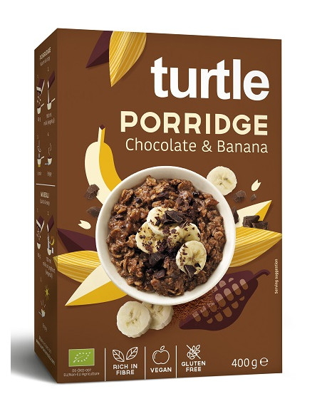 OWSIANKA CZEKOLADOWO - BANANOWA BEZGLUTENOWA BIO 400 g - TURTLE