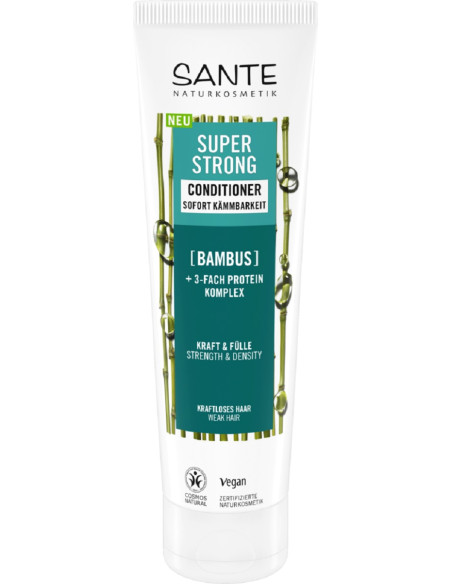 ODŻYWKA WZMACNIAJĄCA DO WŁOSÓW SŁABYCH I ŁAMLIWYCH BAMBUS I POTRÓJNY KOMPLEKS PROTEINOWY ECO 150 ml - SANTE
