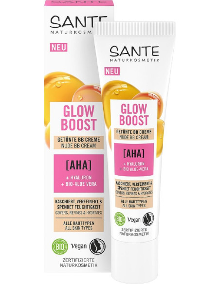 KREM DO TWARZY ROZŚWIETLAJĄCY BB GLOW BOOST ECO 30 ml - SANTE