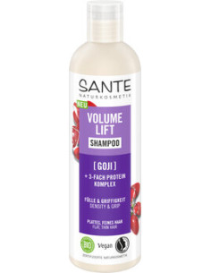 SZAMPON ZWIĘKSZAJĄCY OBJĘTOŚĆ DO WŁOSÓW CIENKICH GOJI I POTRÓJNY KOMPLEKS PROTEINOWY ECO 250 ml - SANTE