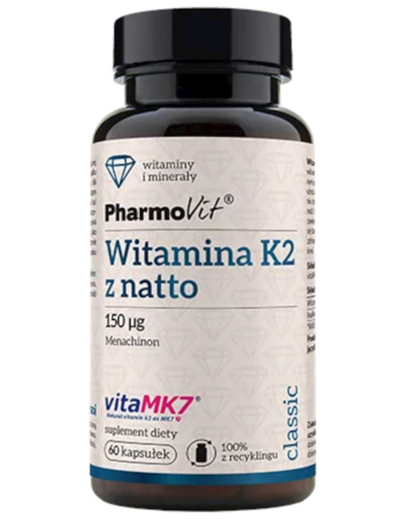 WITAMINA K2 (150 mcg) BEZGLUTENOWA 60 KAPSUŁEK - PHARMOVIT (CLASSIC)