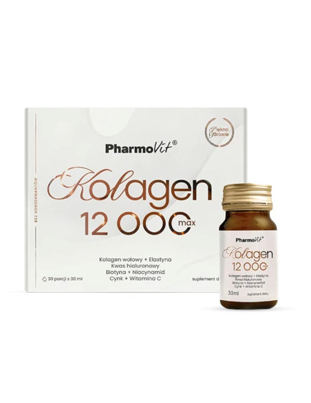 KOLAGEN (12 000 mg) SHOT BEZGLUTENOWY 30 ml - PHARMOVIT