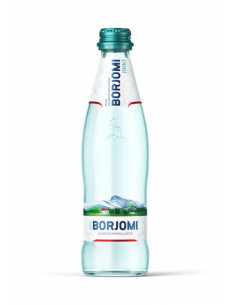 NATURALNA WODA MINERALNA GAZOWANA 330 ml (SZKŁO) - BORJOMI