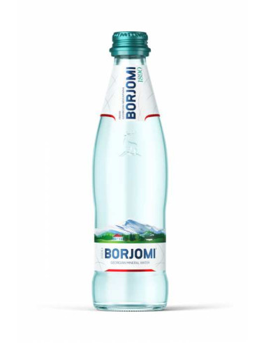 NATURALNA WODA MINERALNA GAZOWANA 330 ml (SZKŁO) - BORJOMI