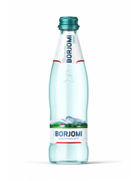 NATURALNA WODA MINERALNA GAZOWANA 330 ml (SZKŁO) - BORJOMI
