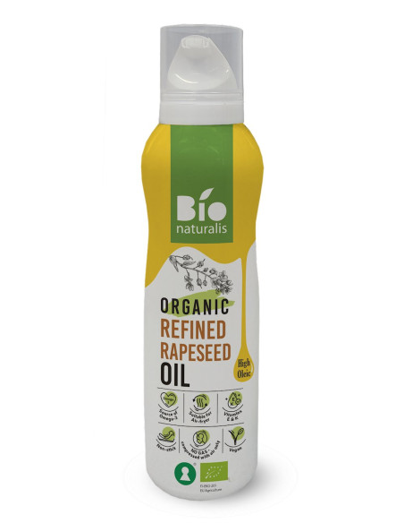 OLEJ RZEPAKOWY (SPRAY) TŁOCZONY NA ZIMNO OMEGA-3 BIO 200 ml - EKKO (BIONATURALIS)