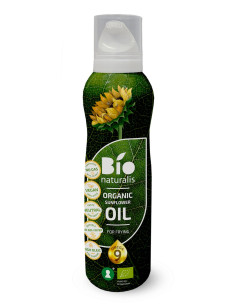 OLEJ SŁONECZNIKOWY (SPRAY) DO GOTOWANIA I SMAŻENIA TŁOCZONY NA ZIMNO BIO 200 ml - EKKO (BIONATURALIS)