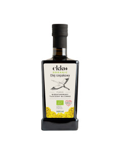 OLEJ RZEPAKOWY TŁOCZONY NA ZIMNO OMEGA-3 BIO 500 ml - EKKO (PREMIUM)