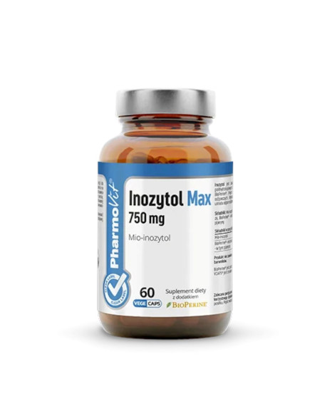 INOZYTOL MAX (750 mg) BEZGLUTENOWY 60 KAPSUŁEK - PHARMOVIT (CLEAN LABEL)