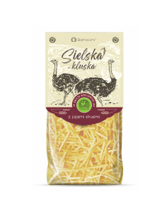 MAKARON (Z JAJAMI STRUSIMI SEMOLINOWY) KRAJANKA 250 g - BARTOLINI (SIELSKA KLUSKA)