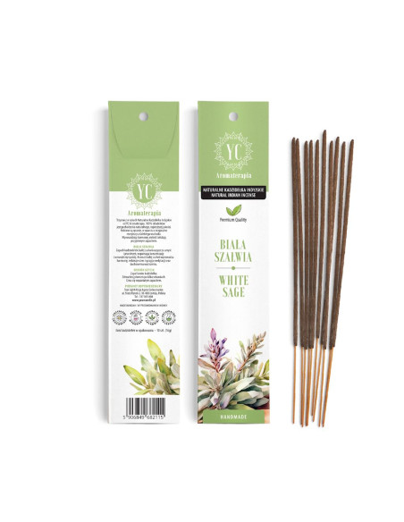 KADZIDEŁKA INDYJSKIE BIAŁA SZAŁWIA (10 szt.) 16 g - YOUR CANDLE